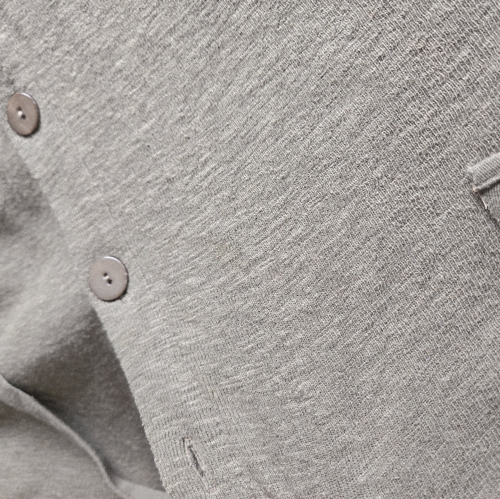 J. Jill Olive Cotton Linen Blend Button Front Hooded Knit Jacket Women M Cottage - Picture 14 of 14